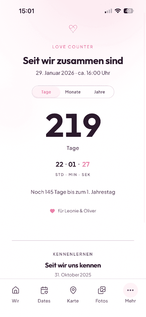 Präziser Love Counter